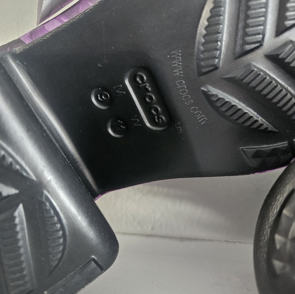 NWT CROCS Siren Hyper Floral Clog- Black/Purple - Picture 10 of 10